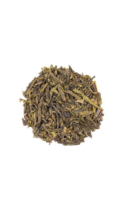 Grüntee China Sencha (mild mit großem Blatt und heller Tasse)