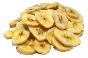 Bananenchips mit Honig und Zucker