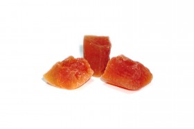 Papaya Chunks, große getrocknete Stücke, gezuckert, ungeschwefelt