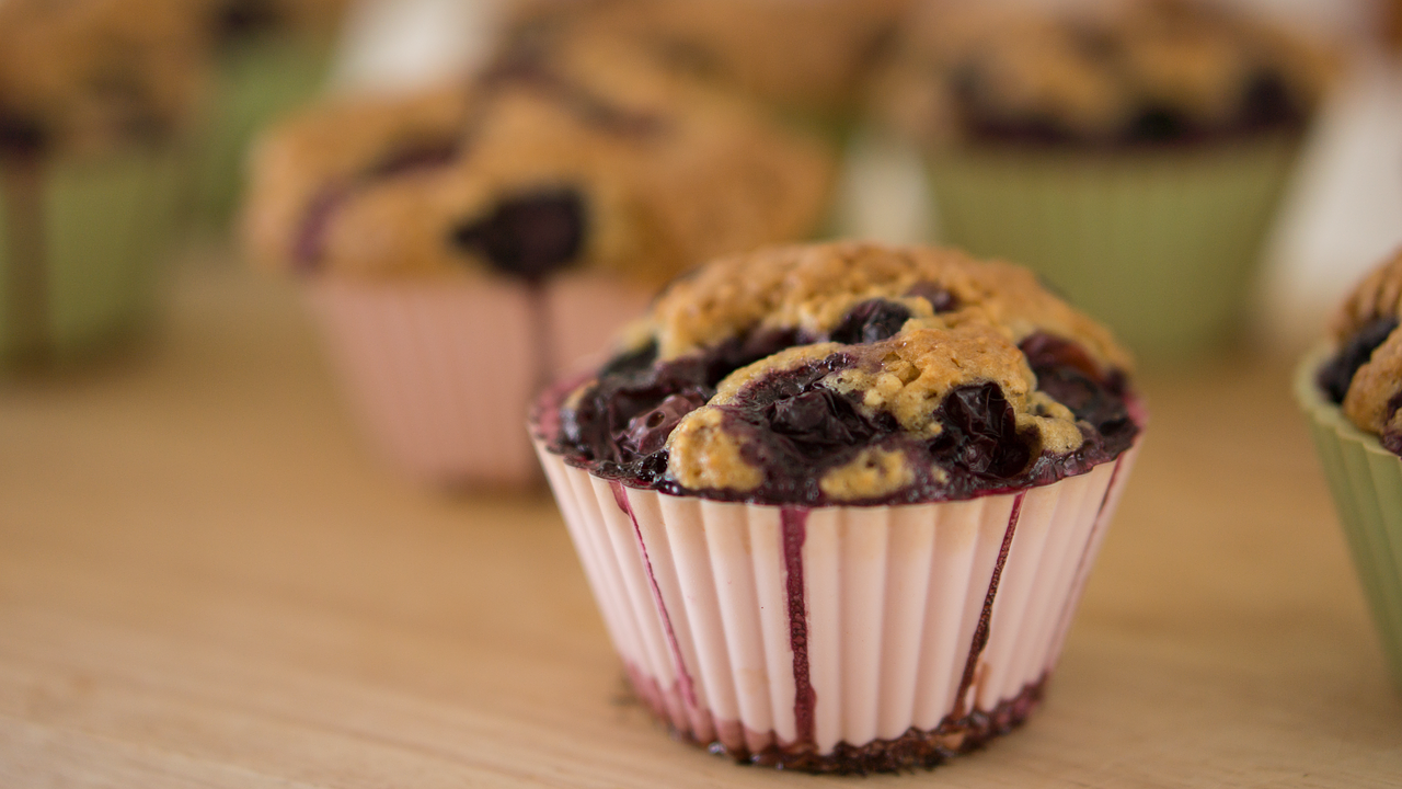 Muffins mit Macadamia Topping