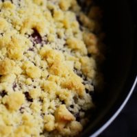 Cranberry-Crumble mit Äpfeln